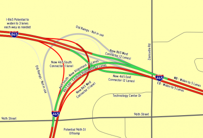 I-465/865 Interchange Concept 2