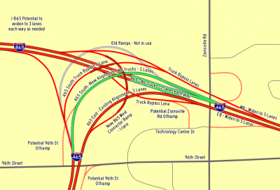 I-465/865 Interchange Concept 1