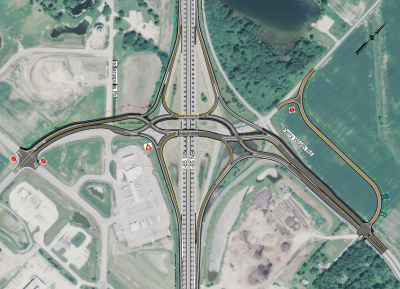 267 Diverging Diamond